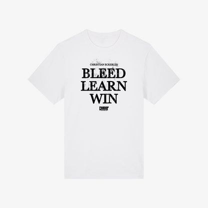 BLEED LEARN WIN SHIRT (WHITE)